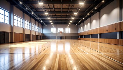 Spacious indoor sports hall