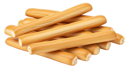Isolated Pile of Breadsticks
