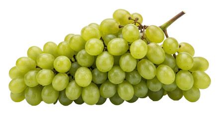 Isolated Green Grapes Bunch