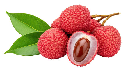 Isolated Lychee Fruit
