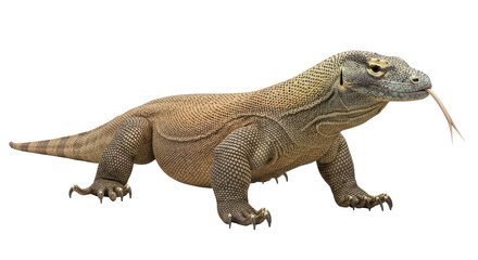 Isolated Komodo Dragon