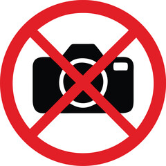 Photography prohibited - Photography prohibited signboard for download in vector