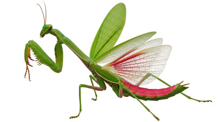 Isolated Praying Mantis Insect