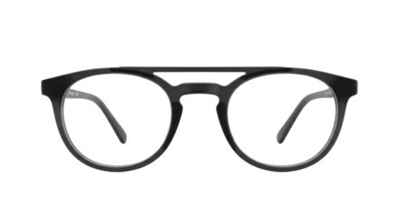 Isolated Modern Black Eyeglasses