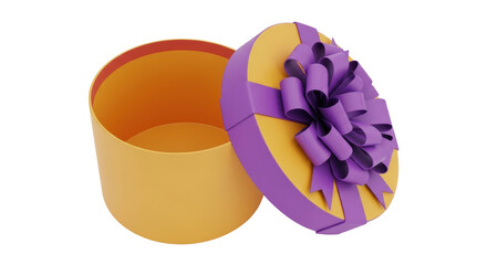 Isolated Open Gift Box