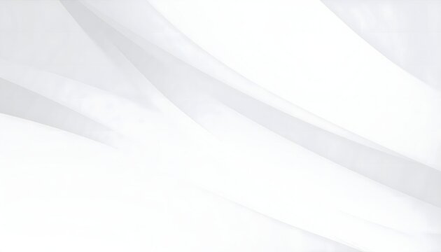 Minimalist abstract background with smooth, flowing white and gray waves. A clean, modern, and simple design with copy space. Elegant wallpaper for a corporate or medical presentation.