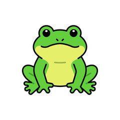Cartoon Frog Vector Illustration