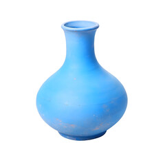 3D Blue Clay Vase Icon for Home Decoration, Pottery, and Interior Design