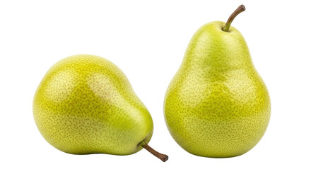 Isolated Two Green Pears