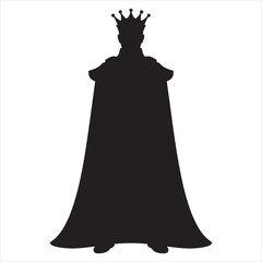 silhouette of a woman in a dress