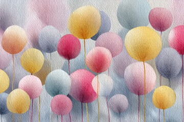 Abstract Colorful Balloon Design Background