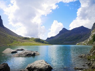 mountain lake in the mountains