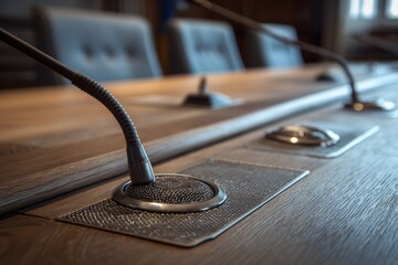 Meeting table microphones