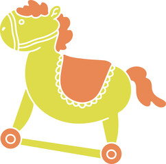 Playful cartoon childern toys illustrations