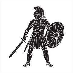 knight with sword and shield