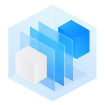 3D Box Rectangle Glassmorphism UI Icon Sign and Symbol Design Illustrator Png Svg	
