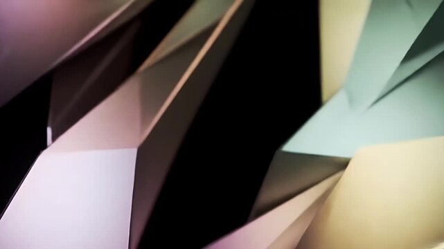 Abstract Geometric Shapes Shifting Light and Shadow Motion