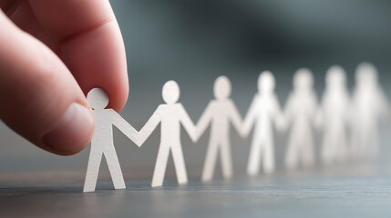 Hand holding a business graph symbolizing teamwork and partnership