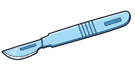 Isolated Cartoon Scalpel