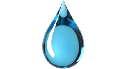 Isolated Water Drop
