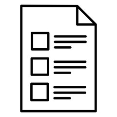 Checklist document icon representing task management and project planning