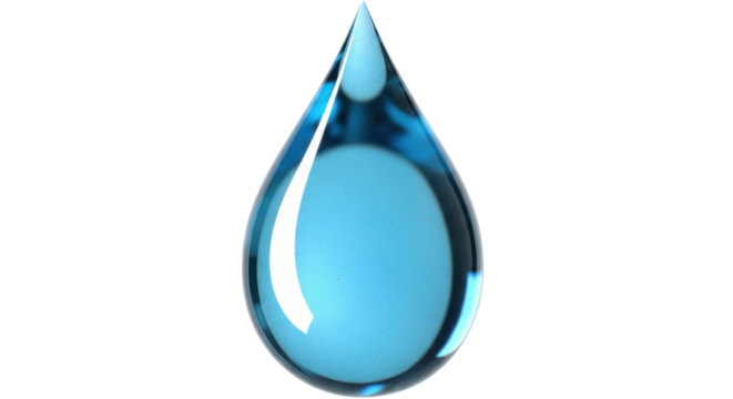 Isolated Water Drop