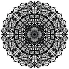 Tribal and bohemian style pattern design. Kantha Motif or Kantha Embroidery or Traditional Embroidery.  