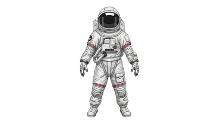 Isolated Astronaut