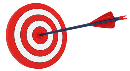 Isolated Target with Arrow