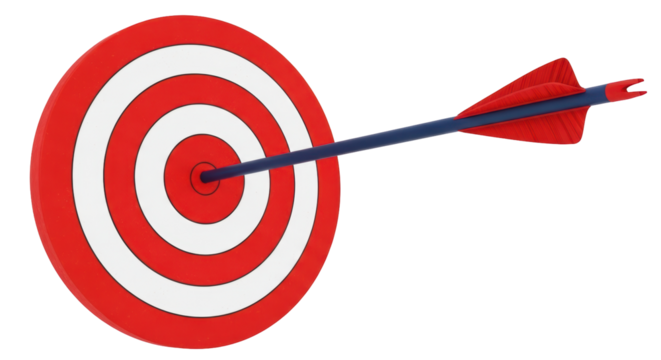 Isolated Target with Arrow