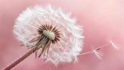dandelion on a black background
