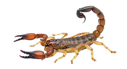 scorpion isolated on white background
