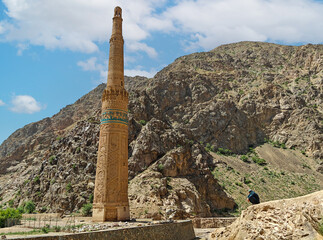 Jam, Afghanistan - one of the most mystical attractions in Afghanistan, the Minaret of Jam stands isolated in a remote and nearly inaccessible valley of the Shahrak District