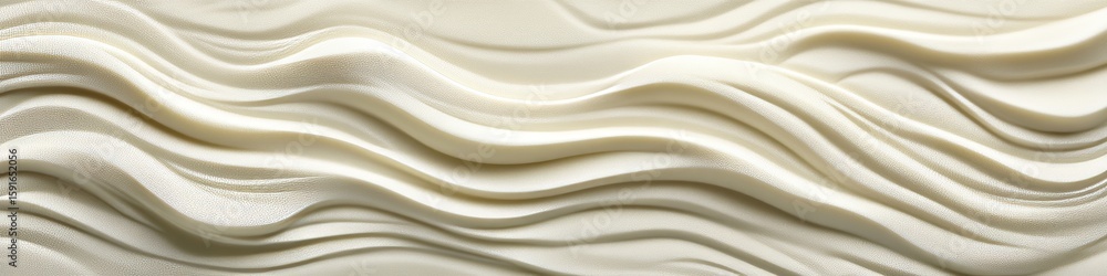 Poster elegant creamy ivory wave texture with seamless abstract pattern for minimalist background design