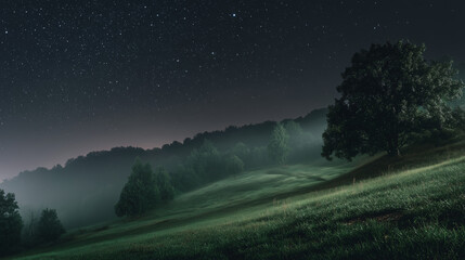 morning fog in the mountains