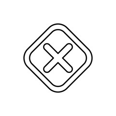 Fototapeta premium Icon a error, isolated against a clean background. 