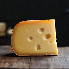 Cheese Still Life on Wooden Table Food Photography