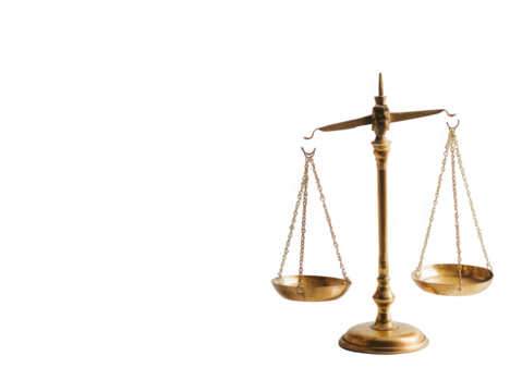 Golden scales of justice, balanced (1)