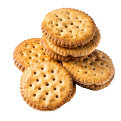 Stack of sandwich cookies