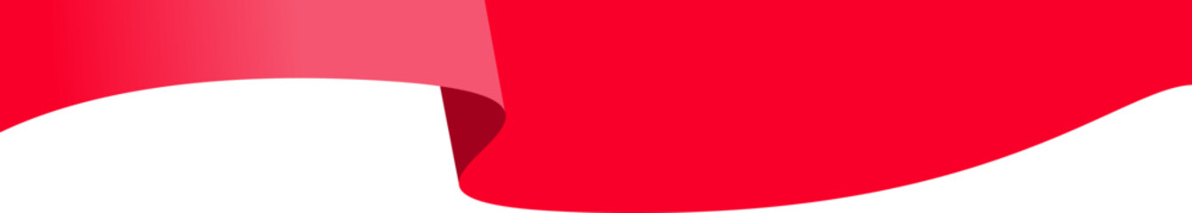 Wave Flag Header Decoration 