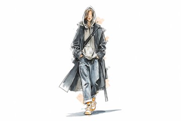 Urban Fashion Inspiration Featuring a Casual Look for Everyday Outings Generative AI
