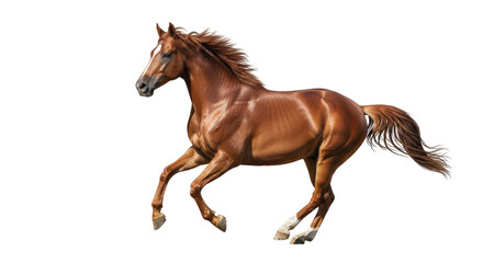 Isolated Horse Running