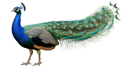 Isolated Peacock