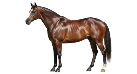 Isolated Brown Horse