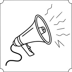 advertising concept line icon. Simple element illustration. advertising concept 