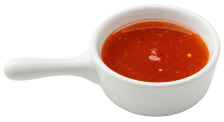 Isolated Small Bowl of Red Sauce