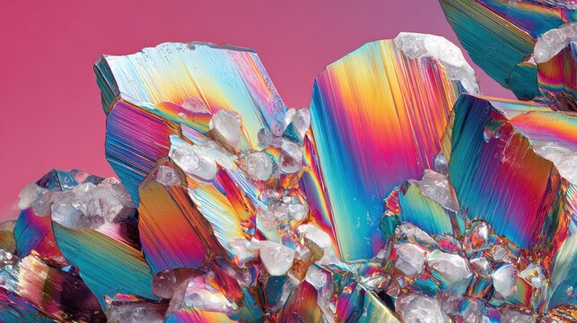 Colorful mineral crystals