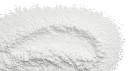 White Powder Texture on White Background.