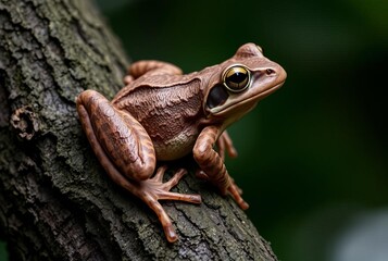 Tree Frog A frog with barklike skin blending seamlessly into the
