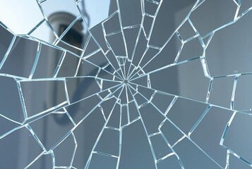 Shattered Glass A fragmented shattered glass effect with jagged
